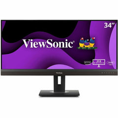 MONITEUR D'ACCUEIL ERGONOMIQUE 21:9 VIEWSONIC 34 PO WQHD AVEC USB C (100 W) ET RJ45, 3