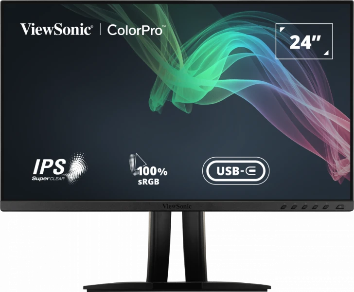 MONITEUR IPS VIEWSONIC 24 PO COLORPRO 1080P AVEC 60 W USB-C, SRGB ET PANTONE VALI