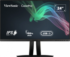 MONITEUR IPS VIEWSONIC 24 PO COLORPRO 1080P AVEC 60 W USB-C, SRGB ET PANTONE VALI