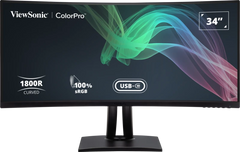 Moniteur LED à écran incurvé ViewSonic ColorPro VP3456A 34