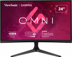 MONITEUR DE JEU VIEWSONIC 24PO COURBE 165 HZ AVEC FREESYNC, RÉSOLUTION 1920X1080, 1MS