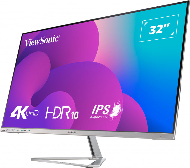 Moniteur 4K UHD de 32 pouces (31,5 d'affichage) avec un design élégant et ultra fin sans cadre