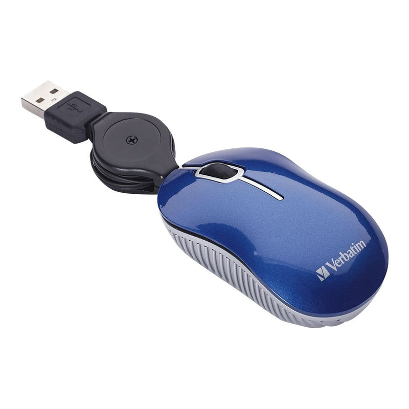 Mini souris optique de voyage, série Commuter - Bleue