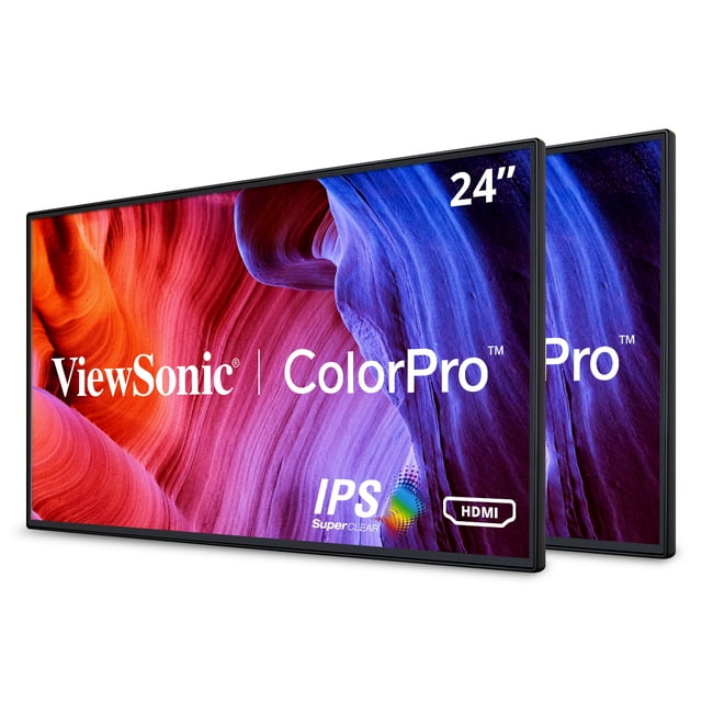 ViewSonic VP2468_H2/24inch professional Dual Head-Only, 1920 x 1080, Frameless I