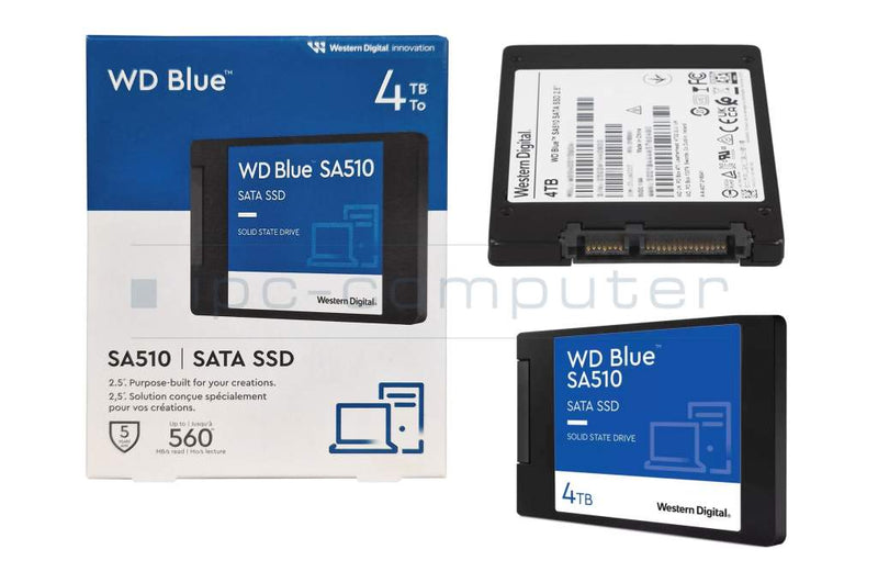 WD Blue SA510 WDS400T3B0A 4 TB Solid State Drive - 2.5" Internal - SATA (SATA/600)