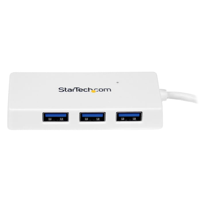 StarTech.com Hub portable Mini USB 3.0 SuperSpeed ​​à 4 ports - 5 Gbit/s - Blanc