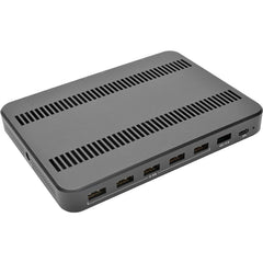 7-Port USB Charging Station w/Quick Charge 3.0, USB-C Port, Device Storage, 5V 4