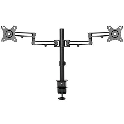 VESA 75x75mm/100x100mm compatible desk mount dual monitor arm supports 2 display