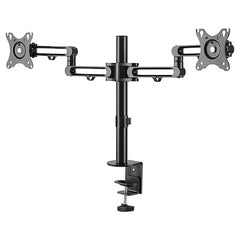 VESA 75x75mm/100x100mm compatible desk mount dual monitor arm supports 2 display