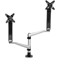 StarTech.com Bras pour double moniteur de bureau, mouvement complet, support double haut de gamme pour moniteurs à montage VESA jusqu'à 30