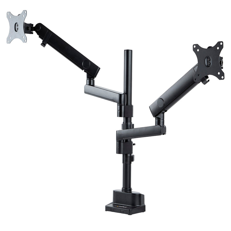 StarTech.com Desk Mount Dual Monitor Arm, Height Adjustable Full Motion Monitor Mount for 2x VESA Displays up to 32" (17.6lb/8kg)