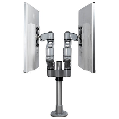 Support double moniteur robuste VESA 75 x 7 5/100 x 100 mm pour deux écrans jusqu'à 30 pouces (