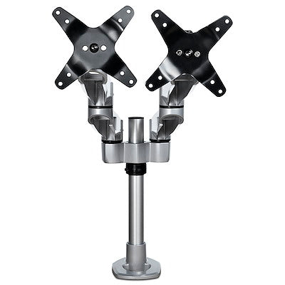 VESA 75x75/100x100mm heavy duty dual monitor mount for two displays up to 30in (