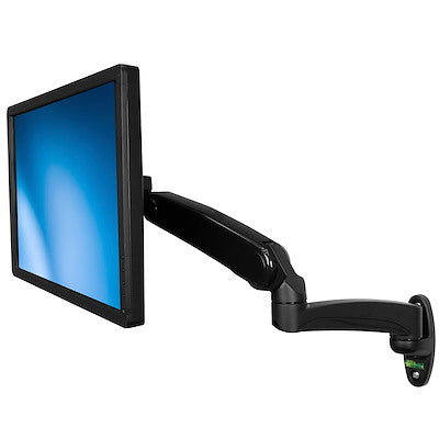 StarTech.com Single Wall Mount Monitor Arm, Gas-Spring, Full Motion Articulating, For VESA Mount Monitors up to 34" (19.8lb/9kg)