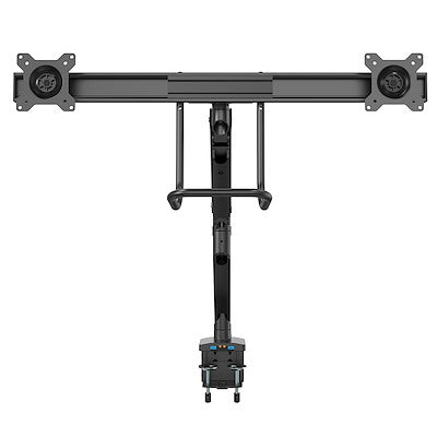 VESA 75x75/100x100mm heavy duty desk mount dual monitor arm supports 32in displa