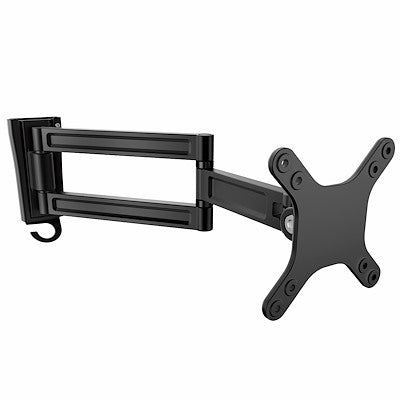 StarTech.com Wall Mount Monitor Arm, Dual Swivel, Supports 13'' to 34" (33.1lb/15kg) Monitors, VESA Mount, TV Wall Mount, TV Mount