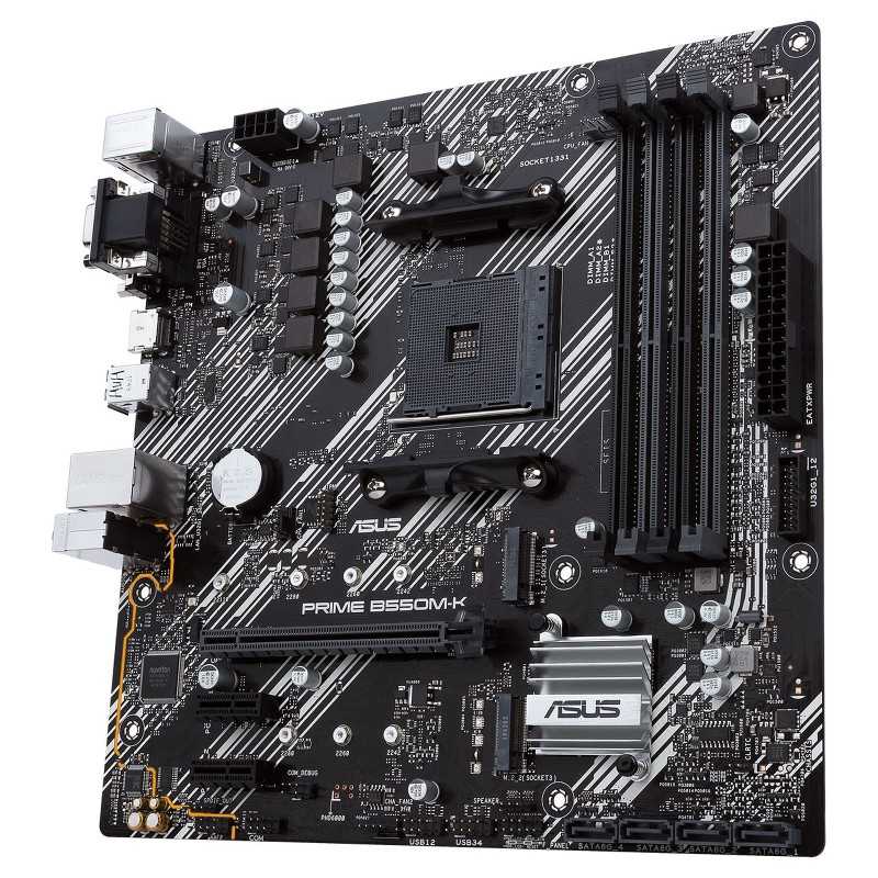 ASUS Prime B550M-A/CSM AMD AM4 (3e génération Ryzen) carte mère commerciale microATX 