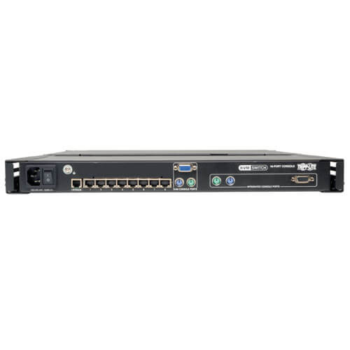 Commutateur KVM de console à montage en rack 1U Cat5 à 8 ports NetCommander avec écran LCD 19 pouces