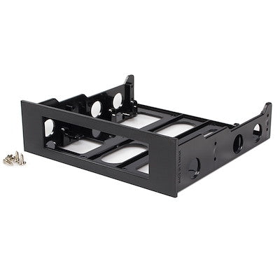 StarTech.com Support de montage pour baie avant 3,5" à 5,25" - Adaptateur pour baie avant de bureau - Noir