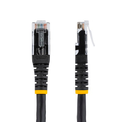 StarTech.com 3ft CAT6 Ethernet Cable - Black Molded Gigabit - 100W PoE UTP 650MHz - Category 6 Patch Cord UL Certified Wiring/TIA