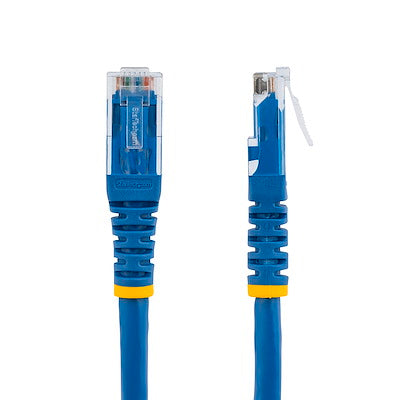 StarTech.com 3ft CAT6 Ethernet Cable - Blue Molded Gigabit - 100W PoE UTP 650MHz - Category 6 Patch Cord UL Certified Wiring/TIA