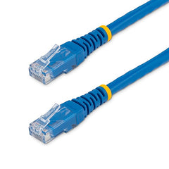 StarTech.com Câble Ethernet CAT6 de 2,4 m – Gigabit moulé bleu – 100 W PoE UTP 650 MHz – Cordon de brassage catégorie 6 Câblage certifié UL/TIA