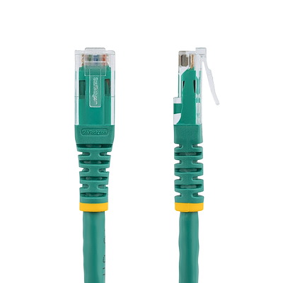 StarTech.com 12ft CAT6 Ethernet Cable - Green Molded Gigabit - 100W PoE UTP 650MHz - Category 6 Patch Cord UL Certified Wiring/TIA