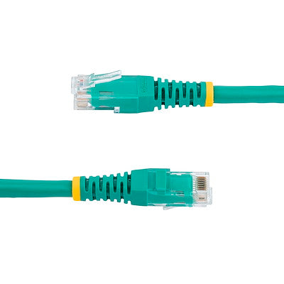 StarTech.com 12ft CAT6 Ethernet Cable - Green Molded Gigabit - 100W PoE UTP 650MHz - Category 6 Patch Cord UL Certified Wiring/TIA