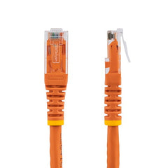 StarTech.com Câble Ethernet CAT6 de 1,8 m – Gigabit moulé orange – 100 W PoE UTP 650 MHz – Cordon de brassage catégorie 6 Câblage certifié UL/TIA