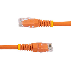 StarTech.com Câble Ethernet CAT6 de 1,8 m – Gigabit moulé orange – 100 W PoE UTP 650 MHz – Cordon de brassage catégorie 6 Câblage certifié UL/TIA