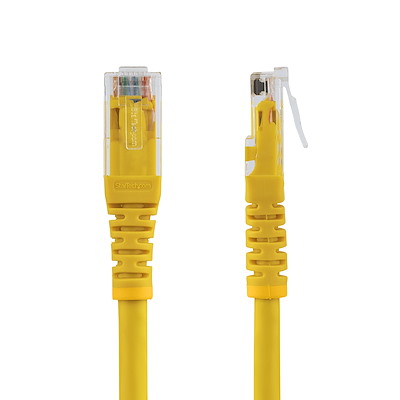 StarTech.com 10ft CAT6 Ethernet Cable - Yellow Molded Gigabit - 100W PoE UTP 650MHz - Category 6 Patch Cord UL Certified Wiring/TIA