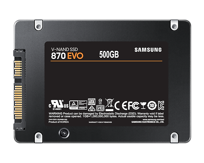 SAMSUNG 870 EVO 2,5 PO SATA III 2 To SSD INTERNE