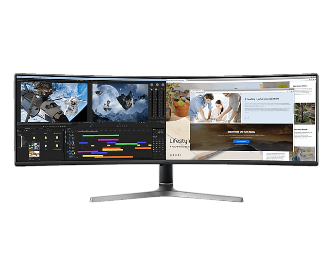 CRG9 Charcoal Black 32:9 5120x1440(suw Dual QHD) 49in QLED Super Ultra-Wide Dual