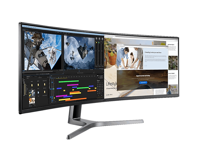 CRG9 Charcoal Black 32:9 5120x1440(suw Dual QHD) 49in QLED Super Ultra-Wide Dual