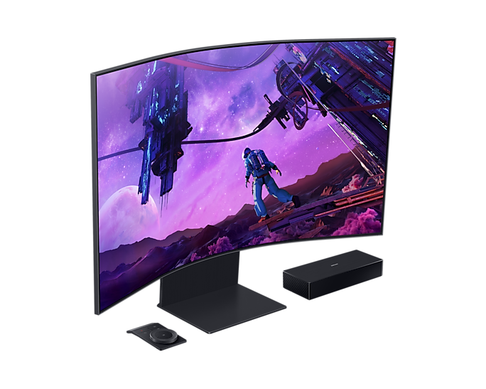 S55BG970NN 55 PO ODYSSEY ARK 4K UHD 165HZ 1MS QUANTUM MINI-LED ÉCRAN DE JEU INCURVÉ 