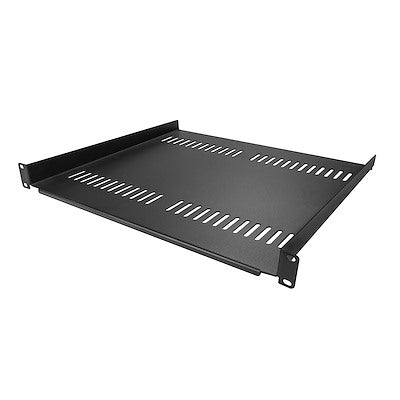 StarTech.com 1U Vented Server Rack Cabinet Shelf - Fixed 16" Deep Cantilever Rackmount Tray for 19" Data/AV/Network Enclosure w/Cage Nuts