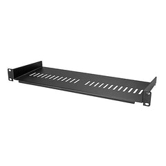 StarTech.com Étagère de rack de serveur ventilée 1U – Plateau de montage en rack en porte-à-faux fixe de 7 pouces de profondeur pour boîtier de données/AV/réseau de 19 pouces avec écrous à cage