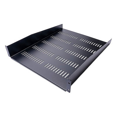 StarTech.com 2U 22in Vented Rack Mount Shelf - Fixed 22 inch Deep antilever Rackmount Tray for Server Rack Cabinet Shelf - 50lbs / 23kg