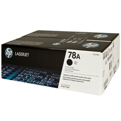 Cartouche de toner laser authentique HP 78A - Noir - Paquet de 2