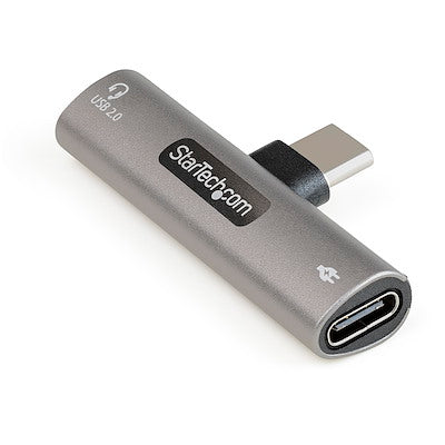 StarTech.com Adaptateur audio et de charge USB C, adaptateur audio USB-C, port casque audio USB C et chargeur USB Type-C PD, pour téléphone/tablette USB-C