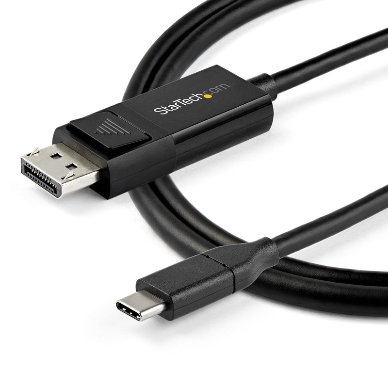 Reversible USB C to DisplayPort 1.4 cable (USB-C DP Alt Mode laptop to monitor)