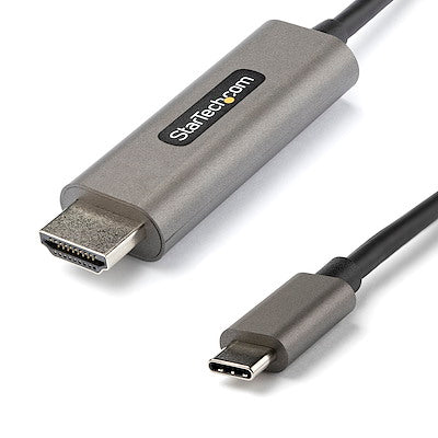 StarTech.com Câble USB C vers HDMI de 3 m 4K 60 Hz avec HDR10, câble adaptateur vidéo Ultra HD USB Type-C vers HDMI 2.0b, DP 1.4 Alt Mode HBR3