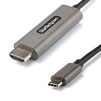 StarTech.com Câble USB C vers HDMI de 4 m 4K 60 Hz avec HDR10, câble adaptateur vidéo Ultra HD USB Type-C vers HDMI 2.0b, DP 1.4 Alt Mode HBR3