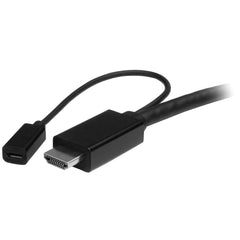 Connect a USB Type C, HDMI or Mini DisplayPort laptop to an HDMI display or proj