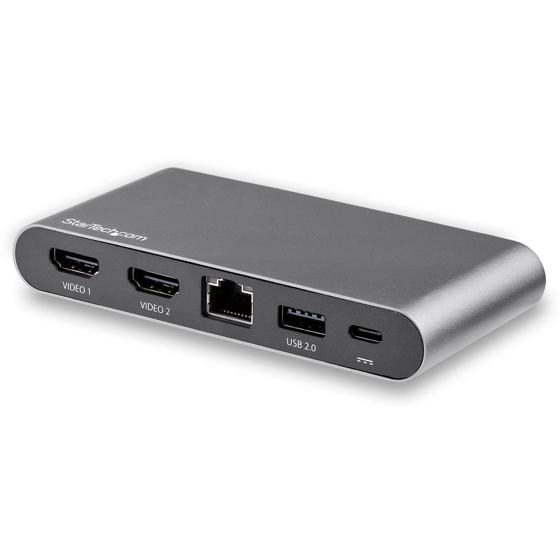 Station d'accueil mini USB C - Adaptateur multiport avec disque vidéo HDMI 4K double moniteur 