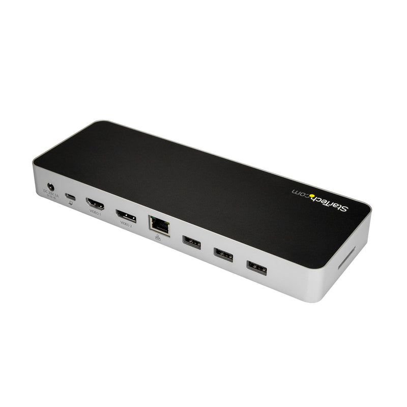 Station d'accueil USB-C avec double moniteur 4K 30 Hz HDMI + DisplayPort/4x USB-A/GbE/Au 