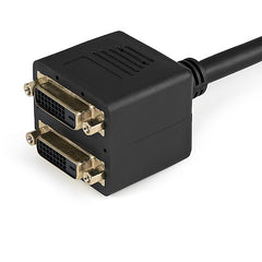 StarTech.com Câble répartiteur vidéo numérique DVI-D vers 2x DVI-D de 1 pied - M/F