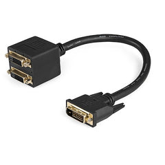 StarTech.com Câble répartiteur vidéo numérique DVI-D vers 2x DVI-D de 1 pied - M/F