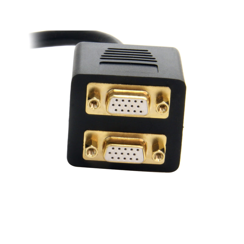 StarTech.com 1 ft DVI-I Analog to 2x VGA Video Splitter Cable - M/F