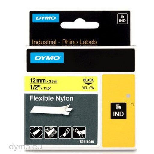 Étiquettes en nylon souple Dymo Rhino